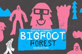 BigFoot: A Playful Dingbats Font by Rodrigo Araya