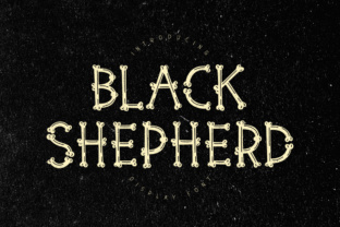 Black Shepherd: When Typography Speaks in Bones