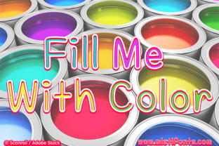 Fill Me with Color: The Outline Font That Invites Creativity and Personal Expression
