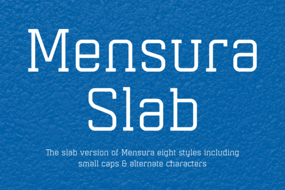 Mensura Slab Family: A Modular Geometric Typeface with Subtle Rounded Appeal
