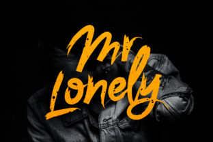 Mr. Lonely: A Handmade Brush Font with Global Character