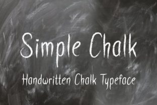 Simple Chalk Font by Darwinoo: Authentic Chalkboard Style